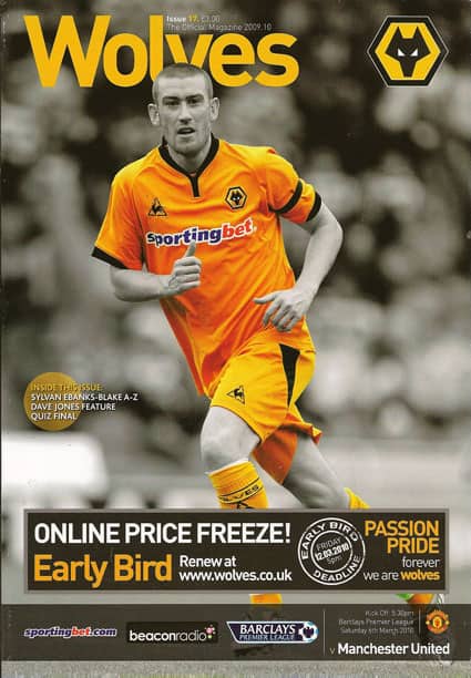 Wolverhampton Wanderers FC v Manchester United FC